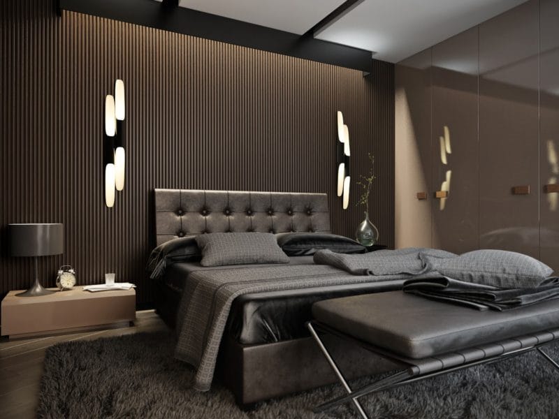 Мужская спальня — как ее оформить? 89 фото-идей стильного дизайна для мужчины! #59