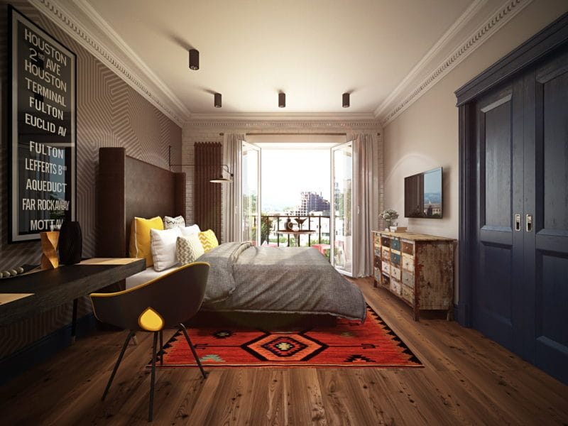 Пол в спальне — критерии выбора идеального покрытия для спальни + 80 фото дизайна #45