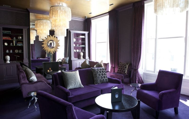 Фиолетовая спальня — роскошный дизайн со вкусом (75 фото) #15