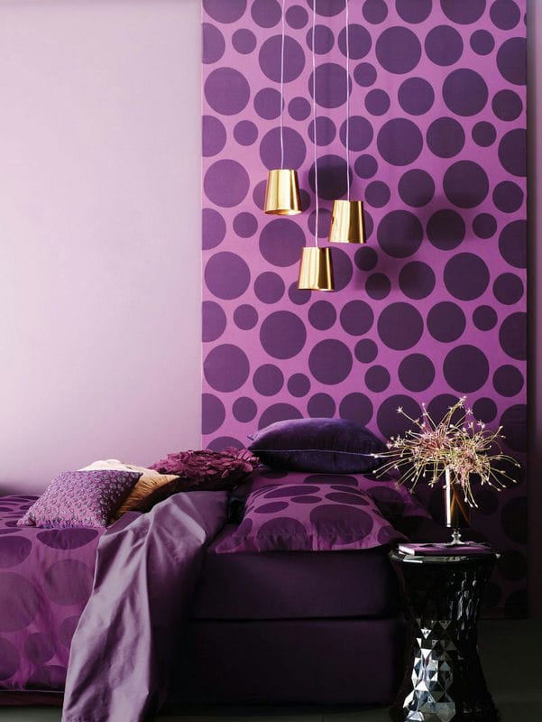 Фиолетовая спальня — роскошный дизайн со вкусом (75 фото) #2