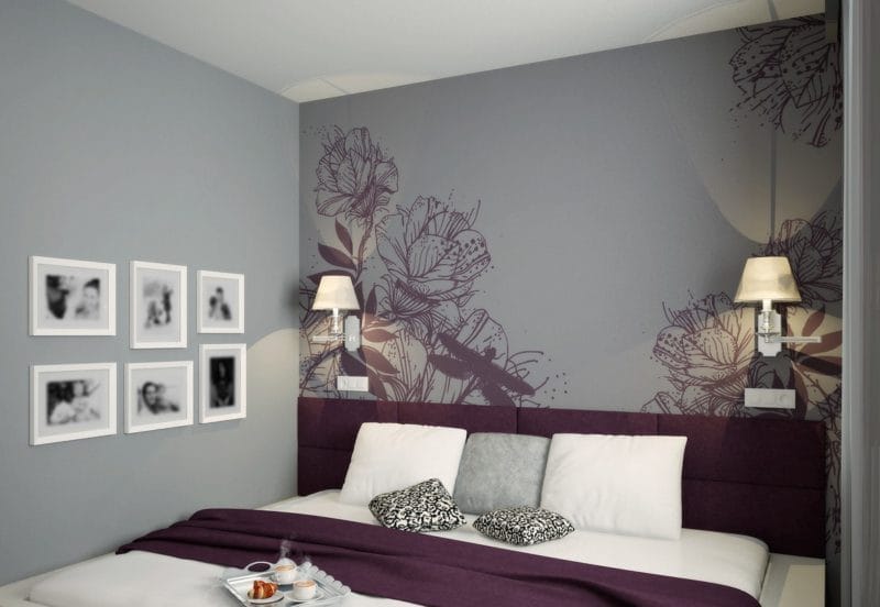Фиолетовая спальня — роскошный дизайн со вкусом (75 фото) #10