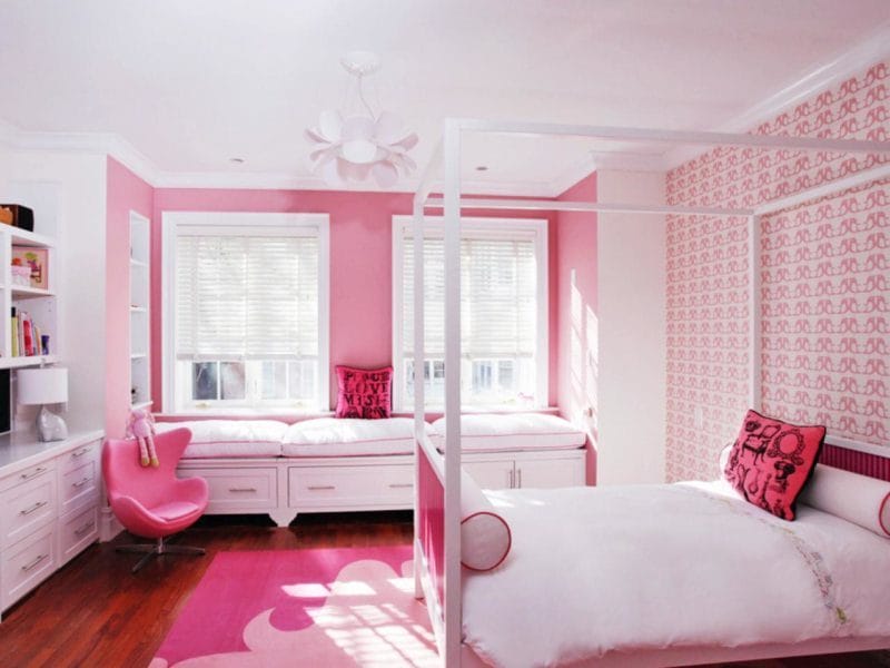 Розовая спальня — модный и эффективный дизайн (58 фото новинок) #16