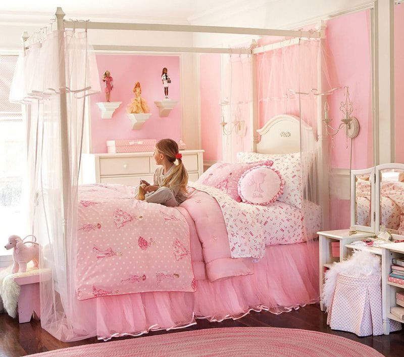 Розовая спальня — модный и эффективный дизайн (58 фото новинок) #41