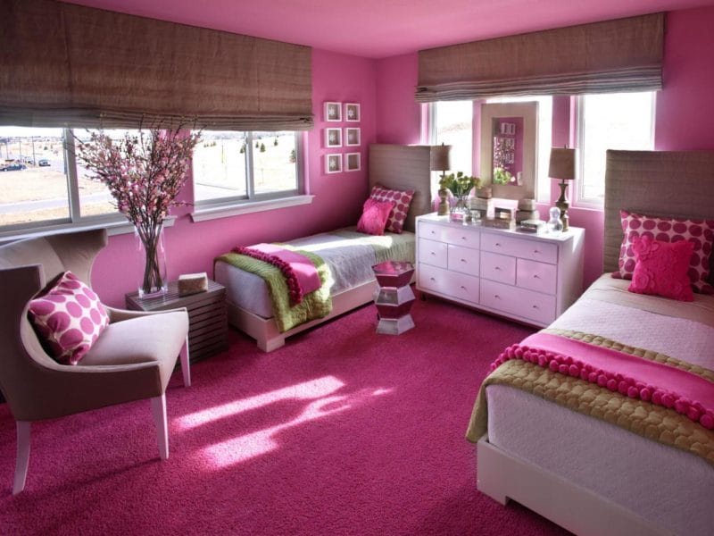 Розовая спальня — модный и эффективный дизайн (58 фото новинок) #18