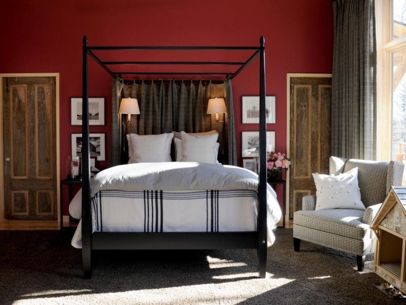 Красная спальня — какой она должна быть? 77 фото вариантов дизайна! #6