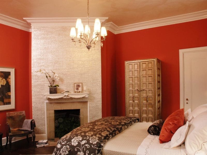 Красная спальня — какой она должна быть? 77 фото вариантов дизайна! #13