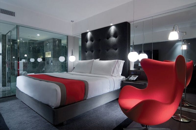 Красная спальня — какой она должна быть? 77 фото вариантов дизайна! #9