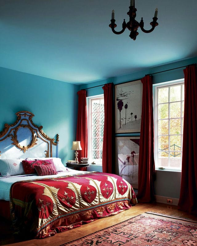 Красная спальня — какой она должна быть? 77 фото вариантов дизайна! #36