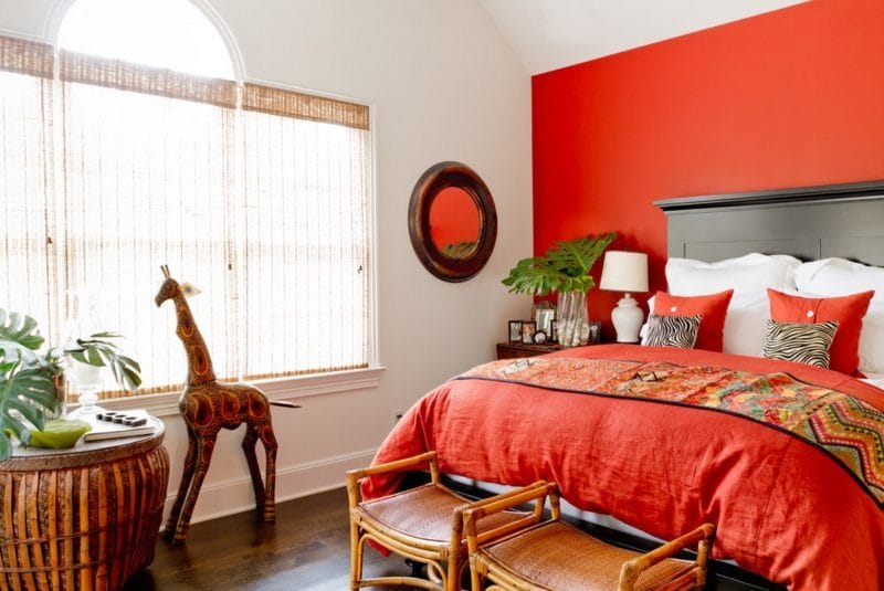 Красная спальня — какой она должна быть? 77 фото вариантов дизайна! #19