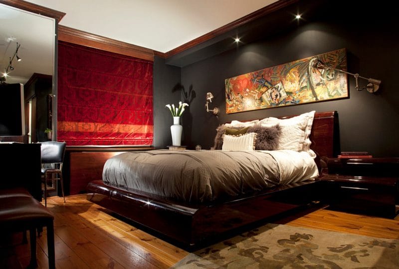 Красная спальня — какой она должна быть? 77 фото вариантов дизайна! #4