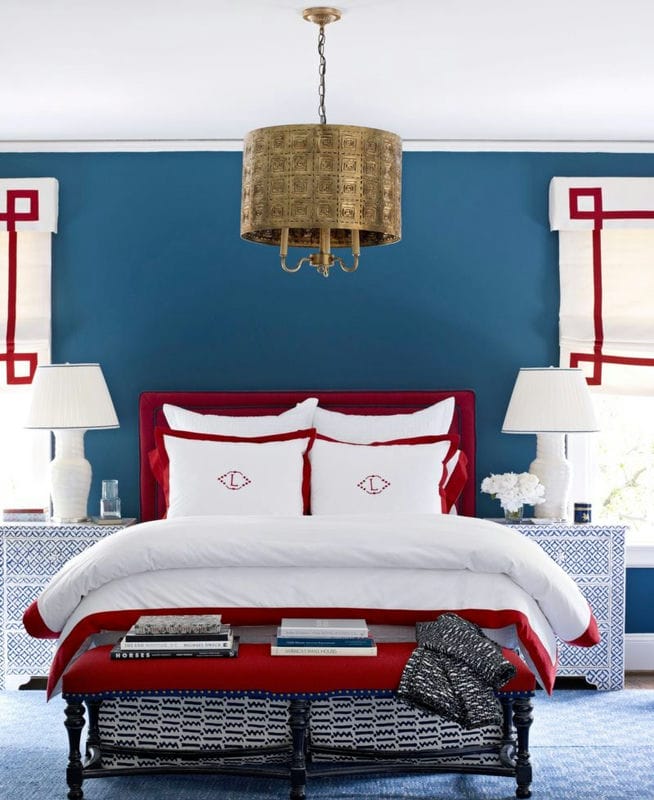 Красная спальня — какой она должна быть? 77 фото вариантов дизайна! #27