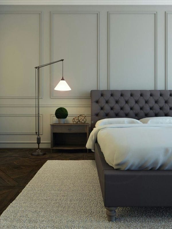 Серая спальня — 65 фото примеров как оформить дизайн спальни в серых тонах. #29
