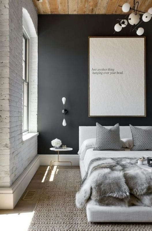 Серая спальня — 65 фото примеров как оформить дизайн спальни в серых тонах. #30