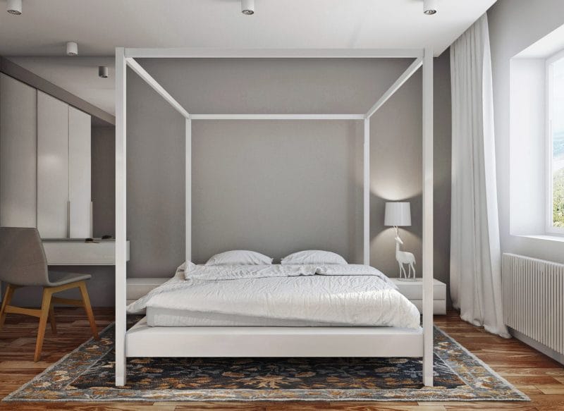 Серая спальня — 65 фото примеров как оформить дизайн спальни в серых тонах. #44