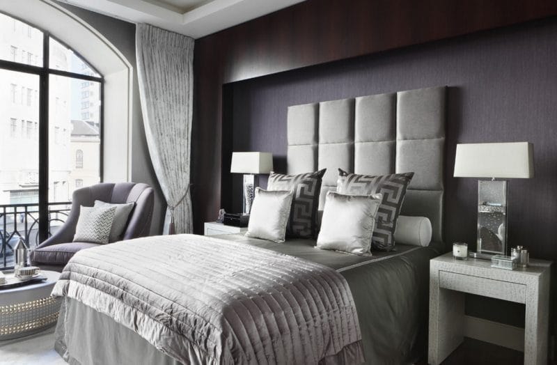 Серая спальня — 65 фото примеров как оформить дизайн спальни в серых тонах. #50