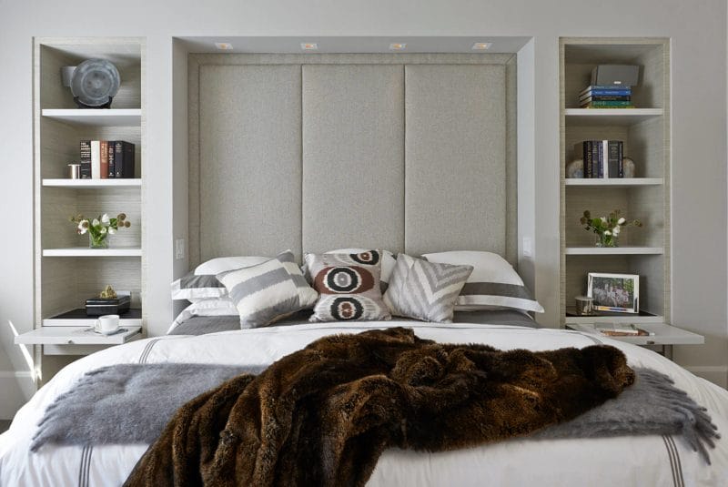 Серая спальня — 65 фото примеров как оформить дизайн спальни в серых тонах. #55