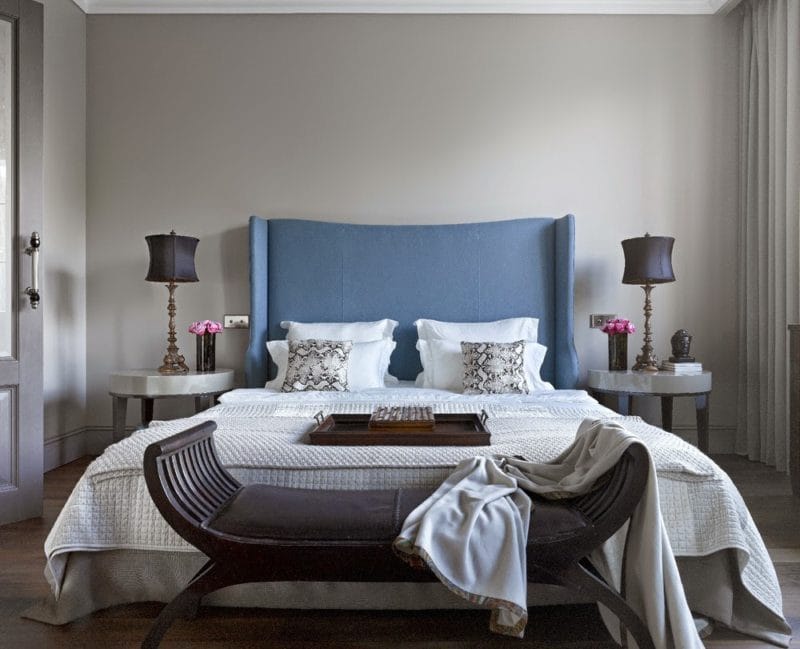 Серая спальня — 65 фото примеров как оформить дизайн спальни в серых тонах. #20