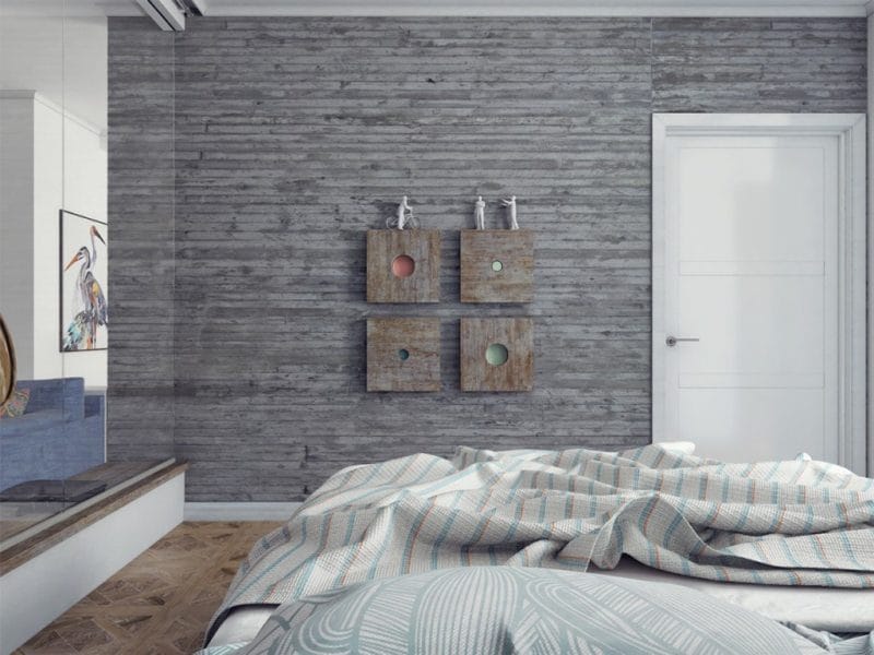 Серая спальня — 65 фото примеров как оформить дизайн спальни в серых тонах. #36