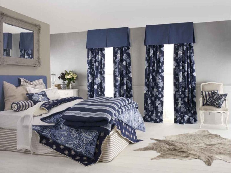 Синяя спальня — особенности оформления спальни в синих тонах на 70 фото #46
