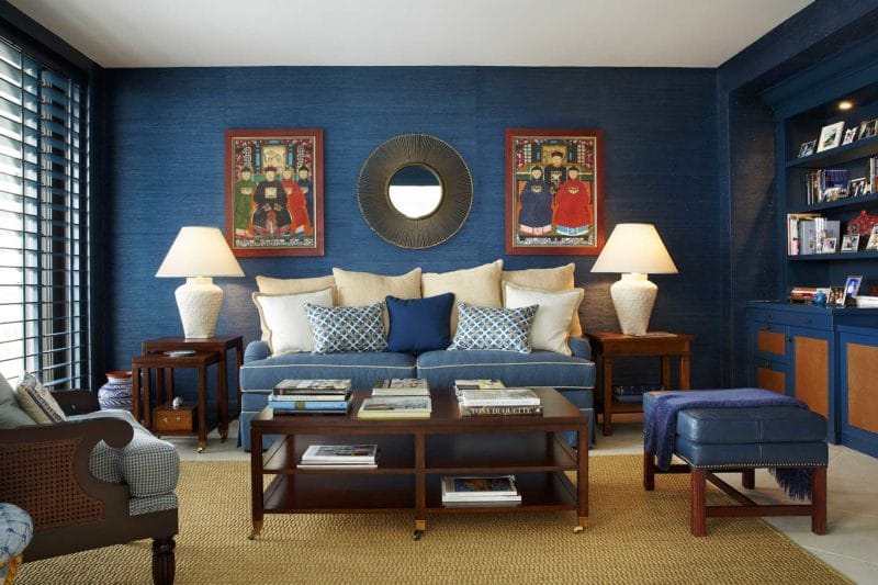 Синяя спальня — особенности оформления спальни в синих тонах на 70 фото #34