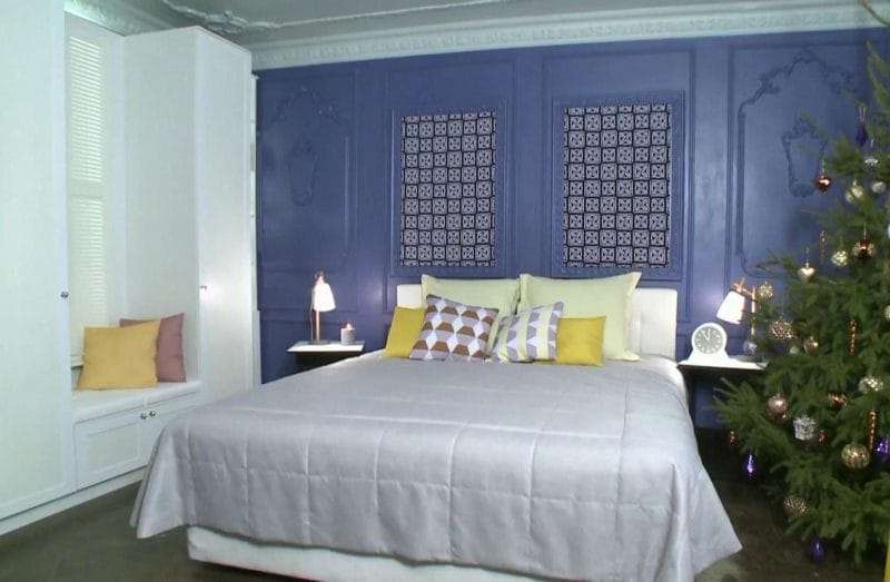 Синяя спальня — особенности оформления спальни в синих тонах на 70 фото #39
