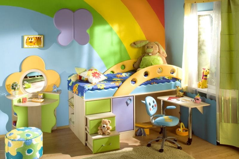 Спальни для детей — как оформить красиво? 65 фото вариантов дизайна! #65