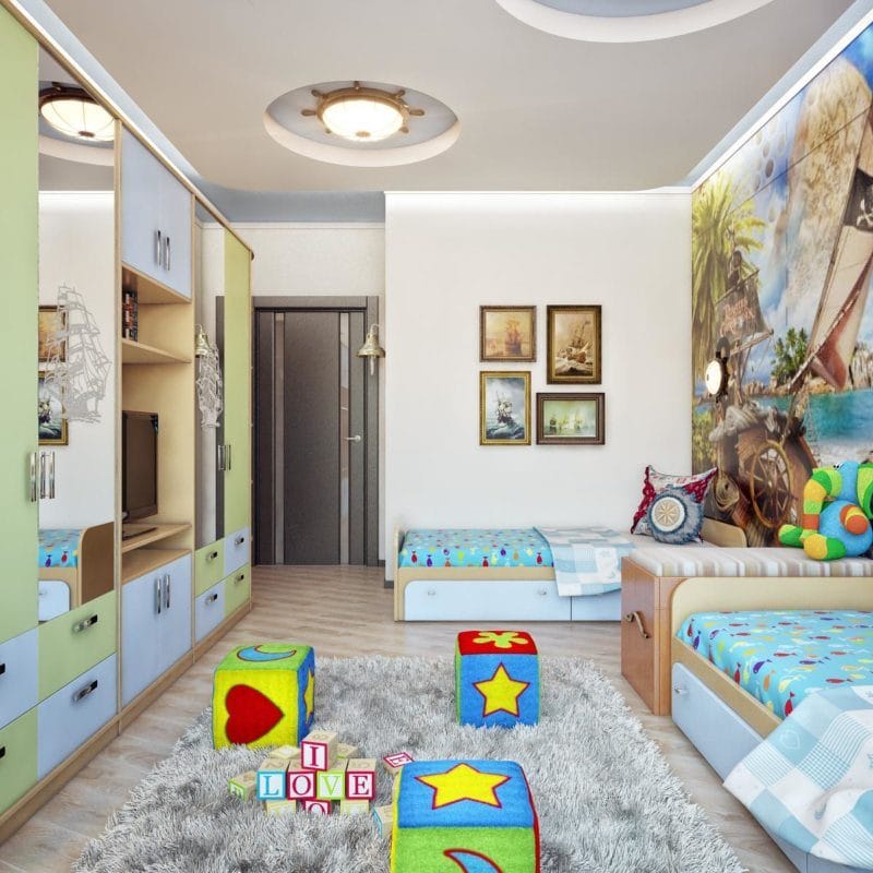 Спальни для детей — как оформить красиво? 65 фото вариантов дизайна! #74