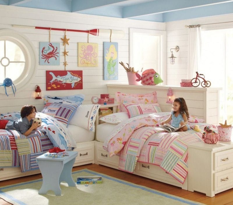 Спальни для детей — как оформить красиво? 65 фото вариантов дизайна! #59