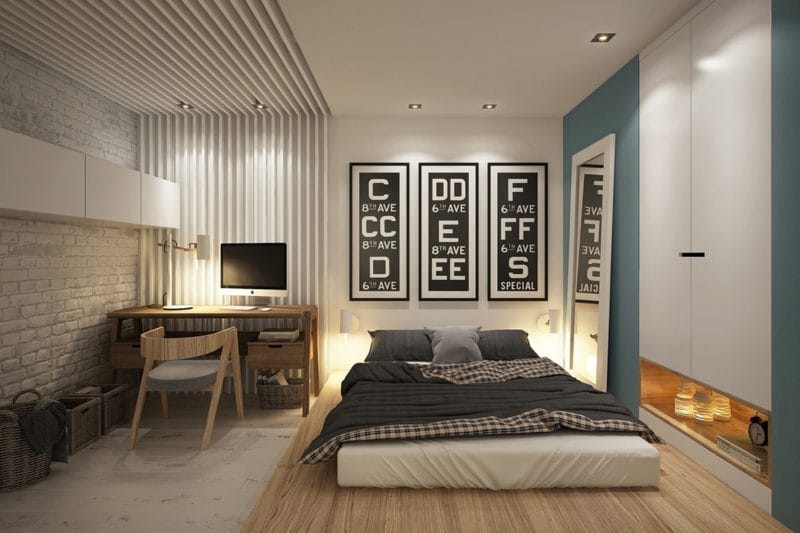 Спальня 12 кв. м. — 110 фото лучших дизайнов спален 2017 года #2