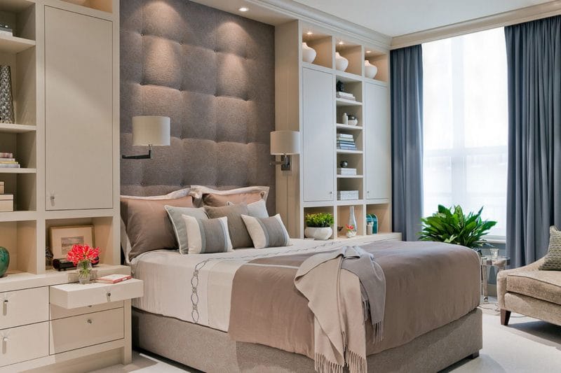 Спальня 12 кв. м. — 110 фото лучших дизайнов спален 2017 года #64