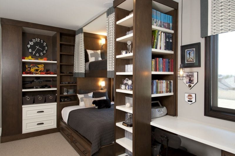 Спальня для подростка — стильные идеи современного дизайна (75 фото) #36