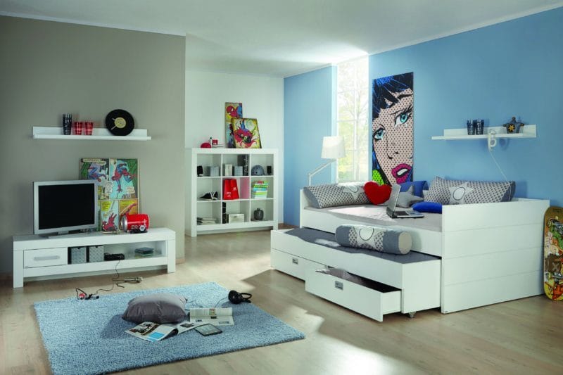 Спальня для подростка — стильные идеи современного дизайна (75 фото) #47