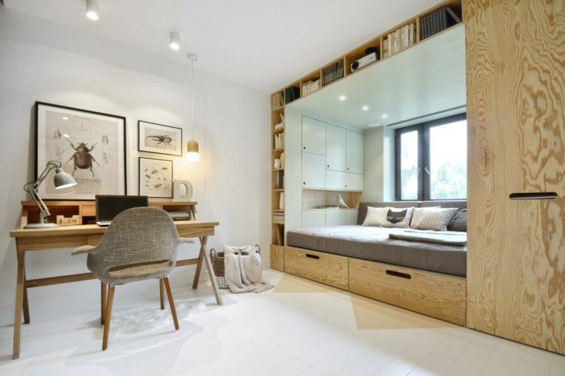 Спальня для подростка — стильные идеи современного дизайна (75 фото) #53
