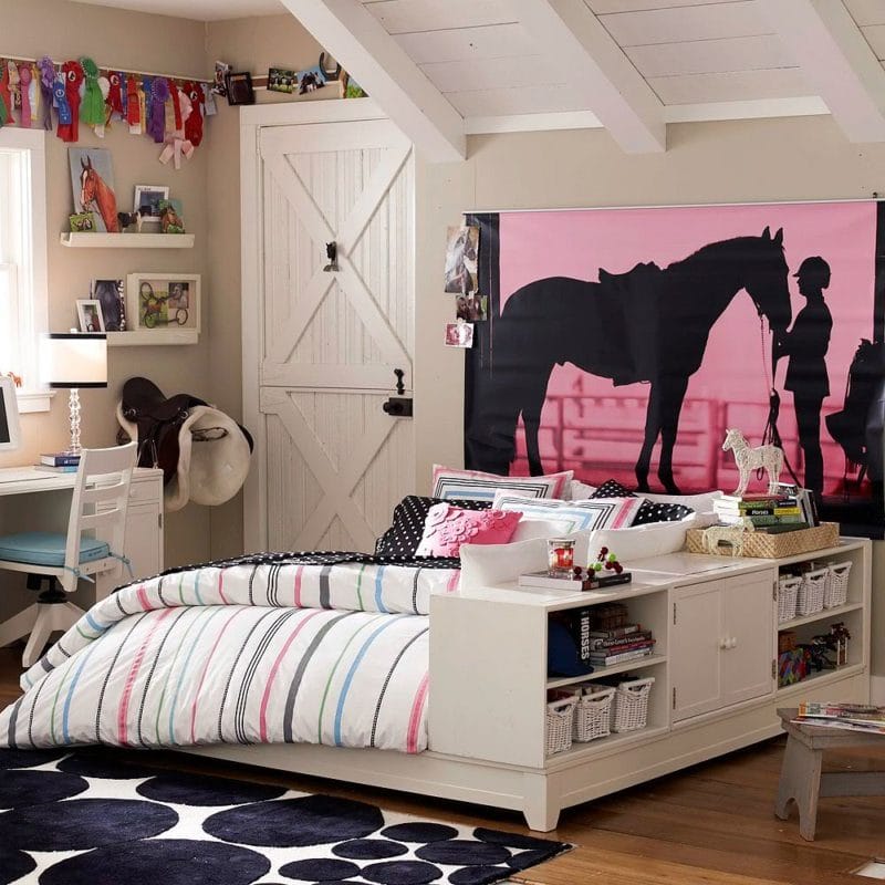 Спальня для подростка — стильные идеи современного дизайна (75 фото) #32
