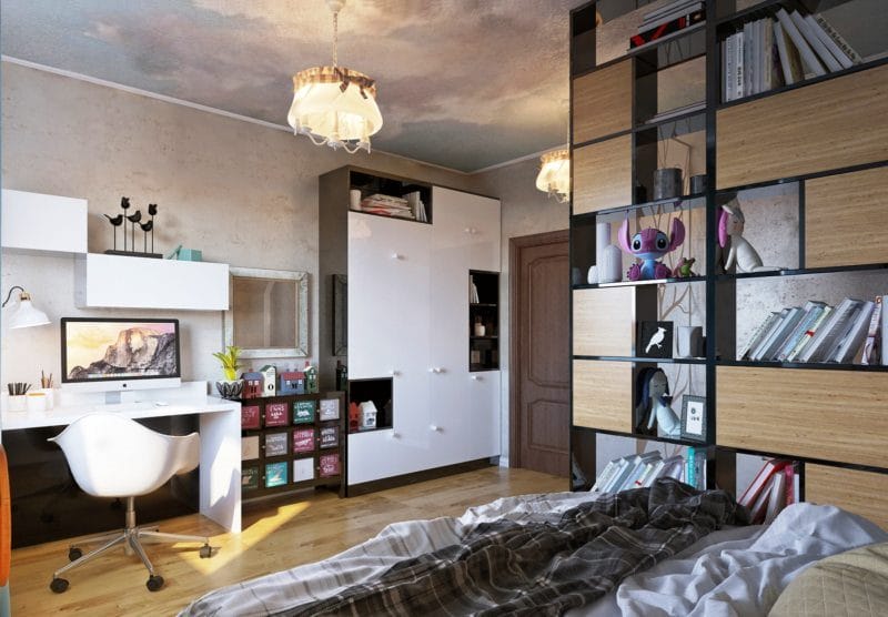 Спальня для подростка — стильные идеи современного дизайна (75 фото) #43