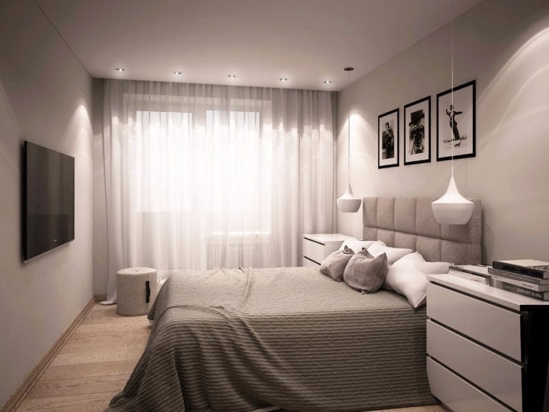 Спальня в хрущевке — оформляем уютный дизайн маленькой спальни в хрущевке (75 фото дизайна) #13