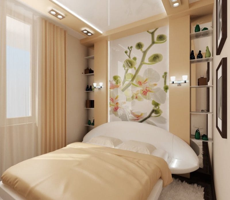 Спальня в хрущевке — оформляем уютный дизайн маленькой спальни в хрущевке (75 фото дизайна) #56