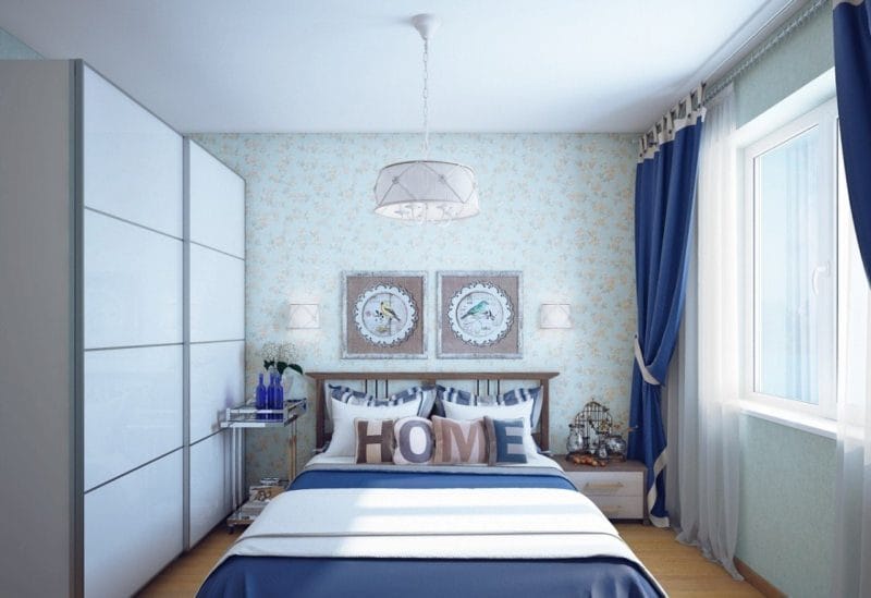 Спальня в однокомнатной квартире — готовые решения дизайна от профи + 75 фото #17