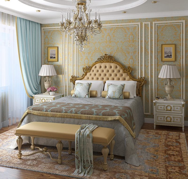 Спальня в стиле барокко: идеи и особенности шикарного дизайна (80 фото) #4