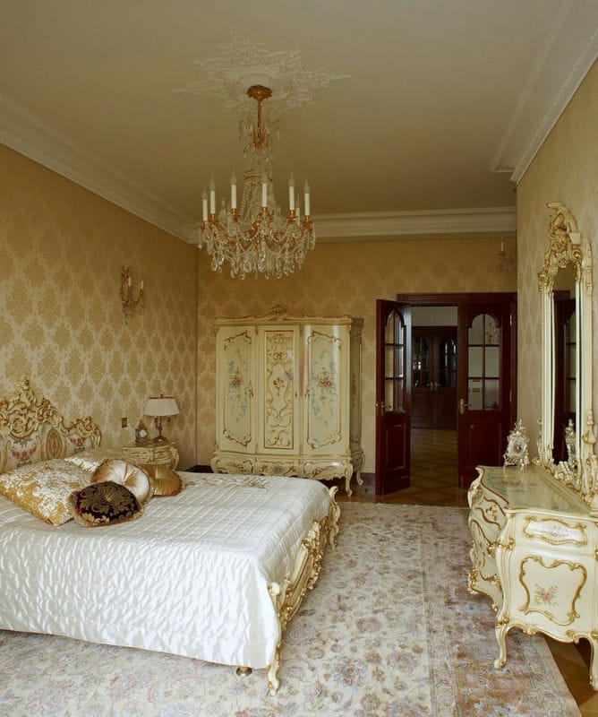 Спальня в стиле барокко: идеи и особенности шикарного дизайна (80 фото) #41
