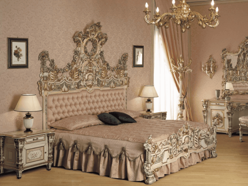 Спальня в стиле барокко: идеи и особенности шикарного дизайна (80 фото) #3