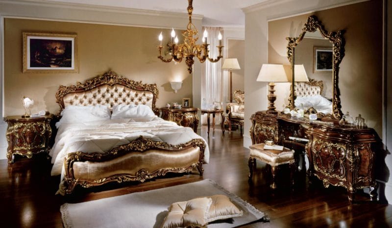 Спальня в стиле барокко: идеи и особенности шикарного дизайна (80 фото) #16