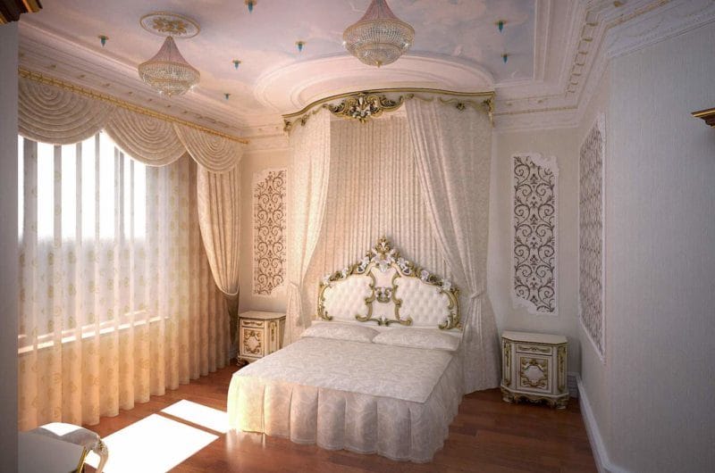 Спальня в стиле барокко: идеи и особенности шикарного дизайна (80 фото) #45