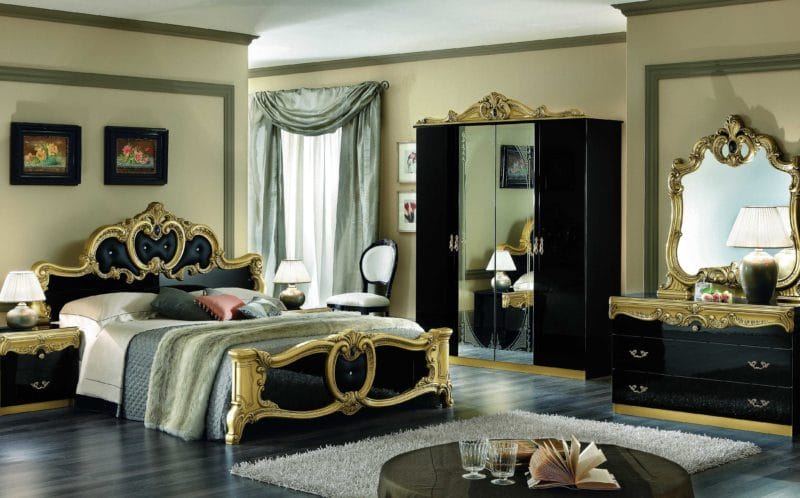 Спальня в стиле барокко: идеи и особенности шикарного дизайна (80 фото) #17
