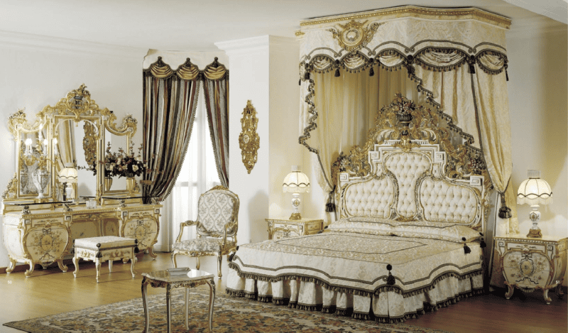Спальня в стиле барокко: идеи и особенности шикарного дизайна (80 фото) #12