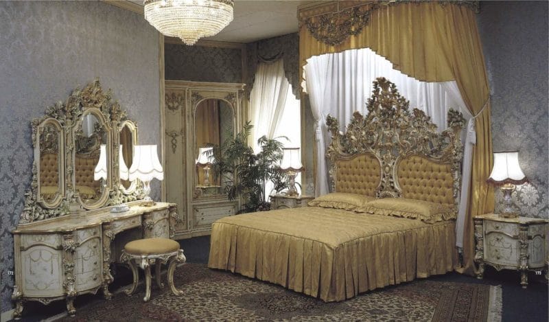Спальня в стиле барокко: идеи и особенности шикарного дизайна (80 фото) #49