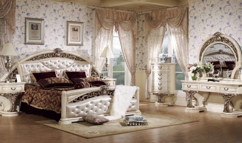 Спальня в стиле барокко: идеи и особенности шикарного дизайна (80 фото) #23