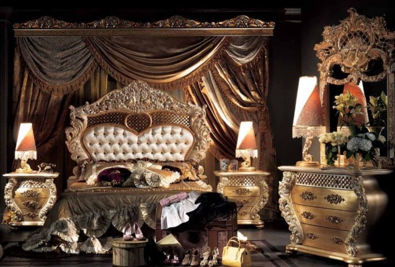 Спальня в стиле барокко: идеи и особенности шикарного дизайна (80 фото) #55