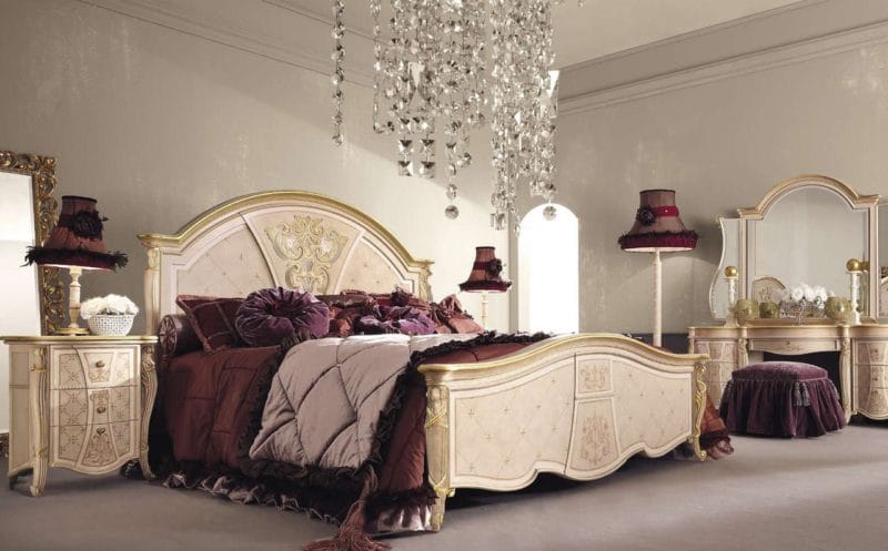 Спальня в стиле барокко: идеи и особенности шикарного дизайна (80 фото) #25