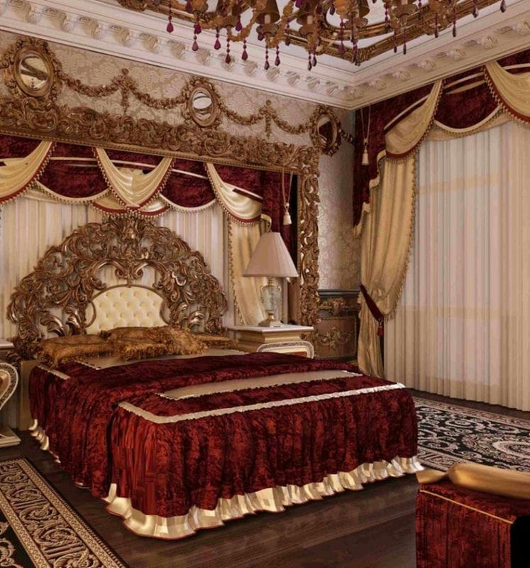 Спальня в стиле барокко: идеи и особенности шикарного дизайна (80 фото) #21